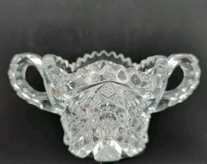 EAPG Imperial Pressed Glass Nu-Cut Nucut #526 Open Sugar Bowl